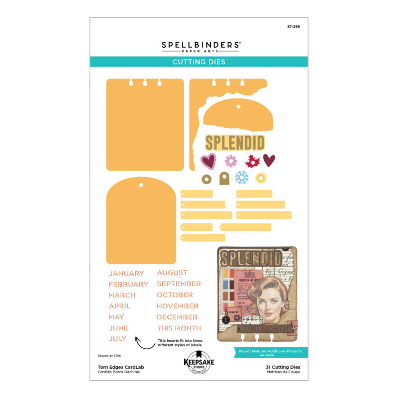 Keepsake Studios - Die - Torn Edges Card Lab