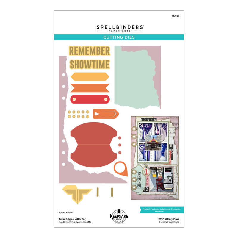 Keepsake Studios - Die - Torn Edges with Tag