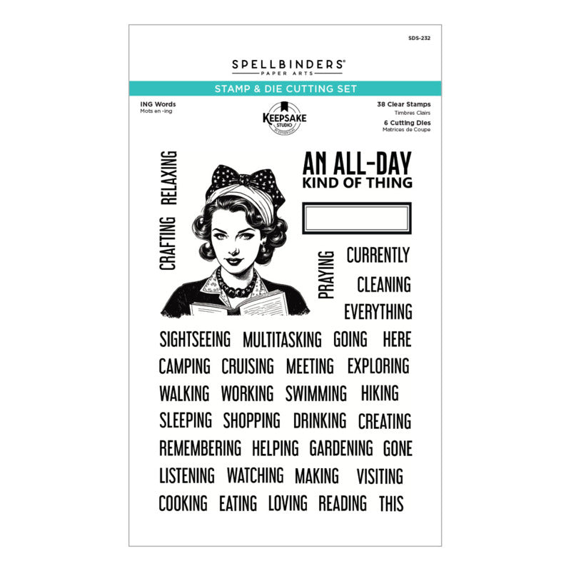 Keepsake Studios - Stamp & Die Set - ING Words