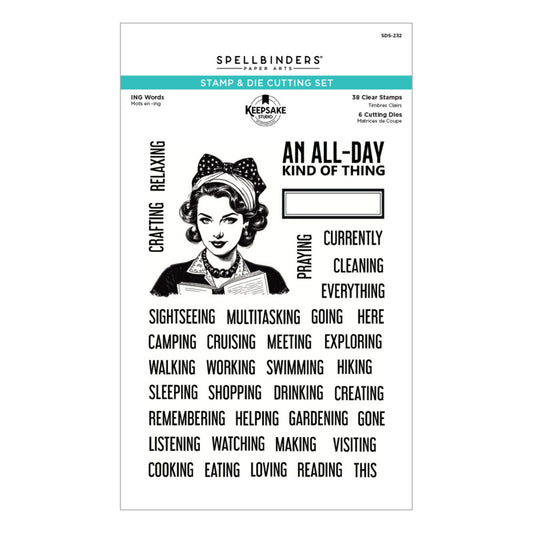 Keepsake Studios - Stamp & Die Set - ING Words
