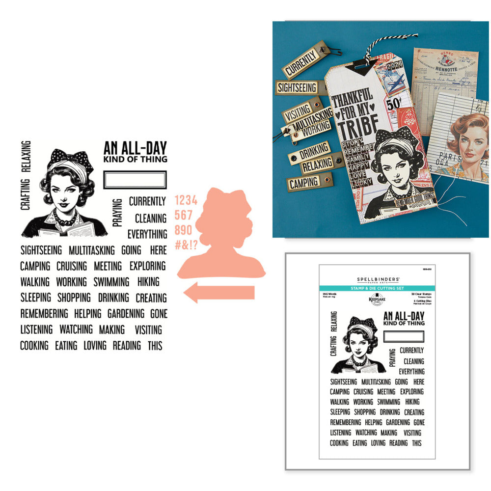 Keepsake Studios - Stamp & Die Set - ING Words