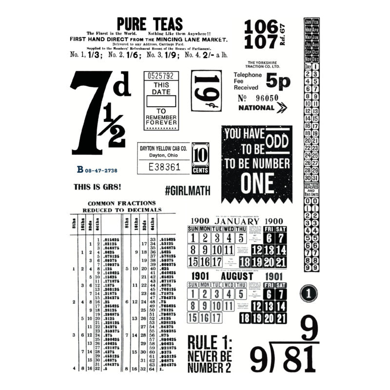 Keepsake Studios - Clear Stamp - Keepsake Numbers