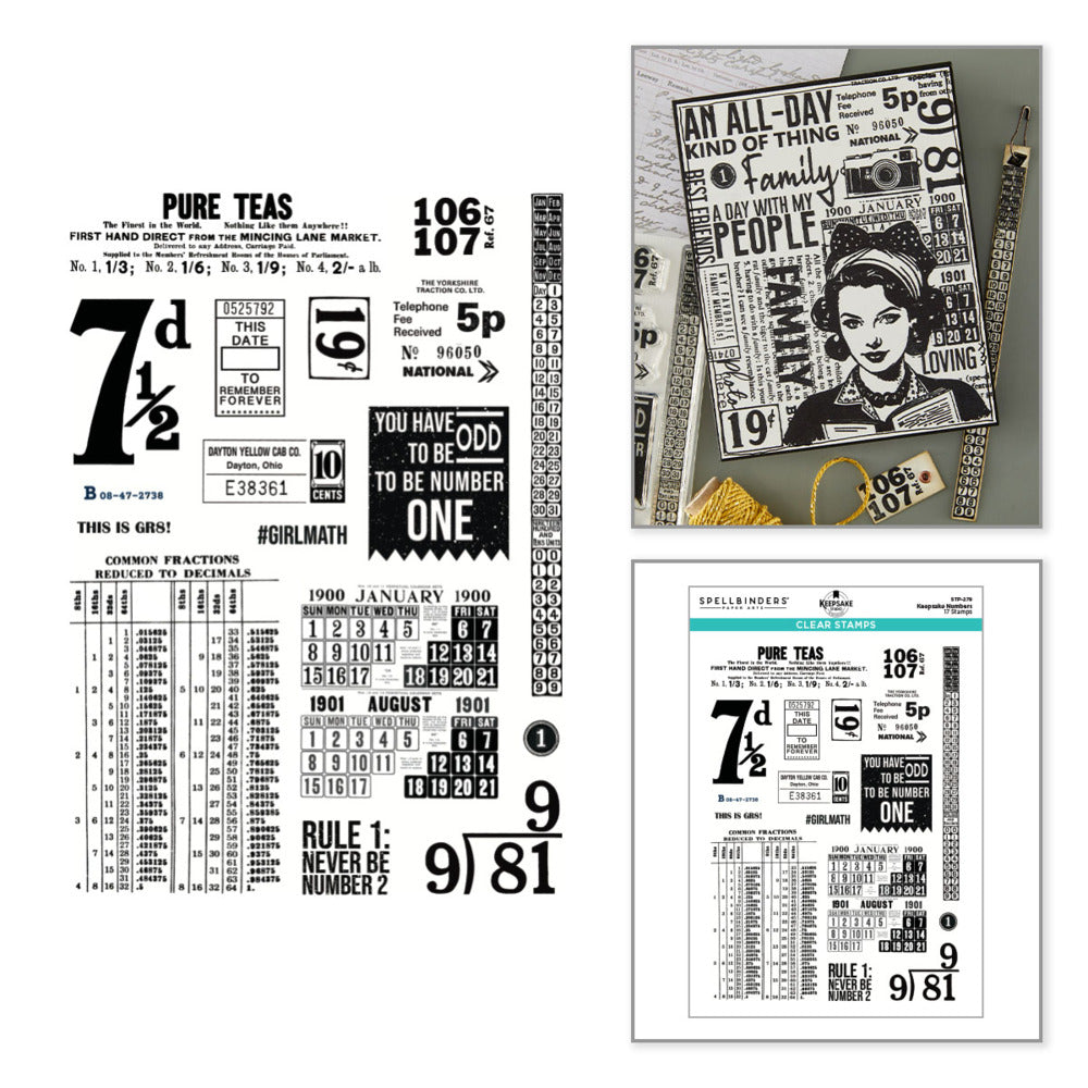 Keepsake Studios - Clear Stamp - Keepsake Numbers
