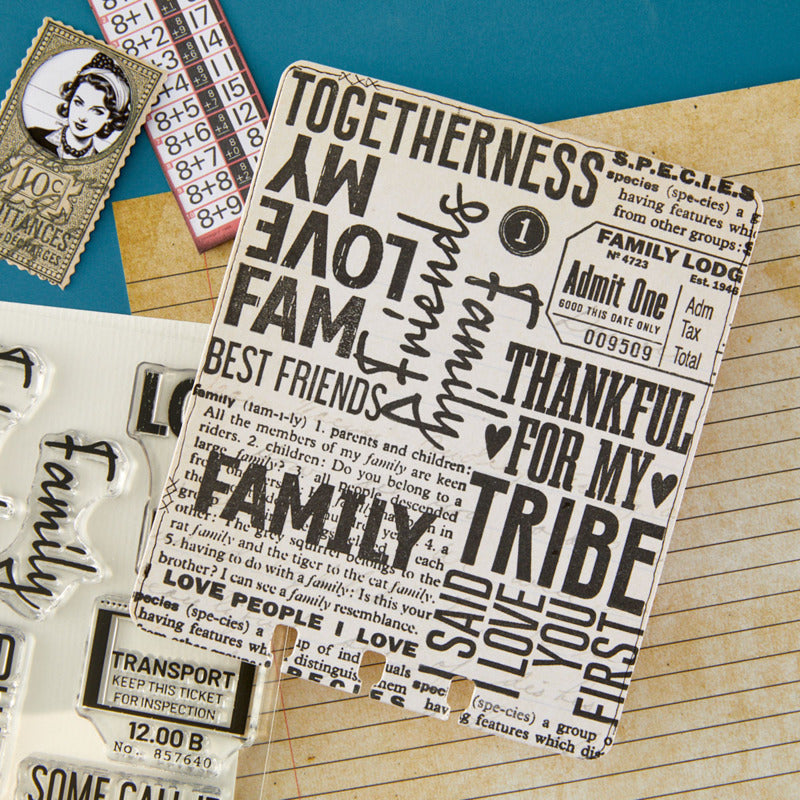 Keepsake Studios - Clear Stamp - Family & Friends