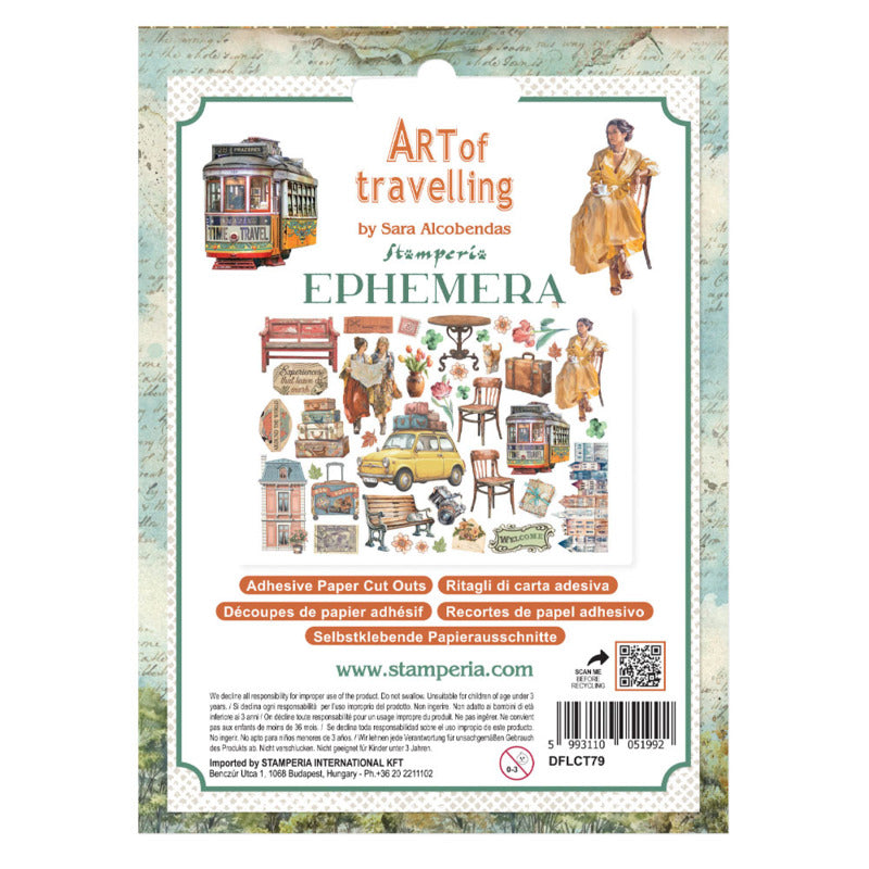 Stamperia Art Of Travelling - Adhesive Ephemera