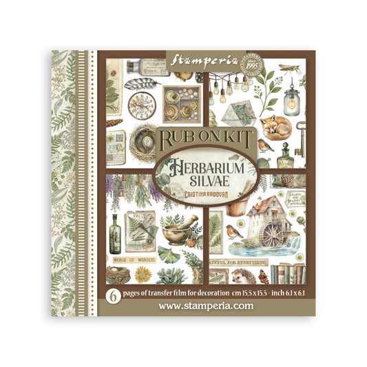 Stamperia Herbarium Silvae - Rub On Kit