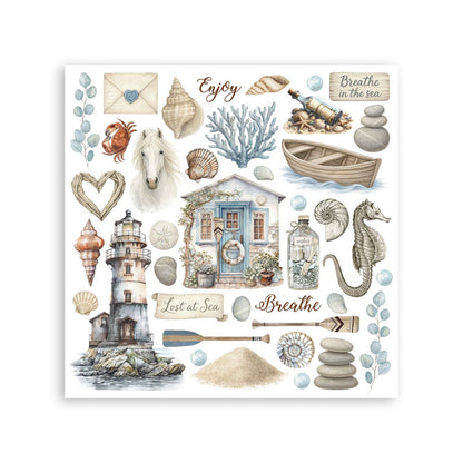 Stamperia Silent Sea - Rub-on Kit