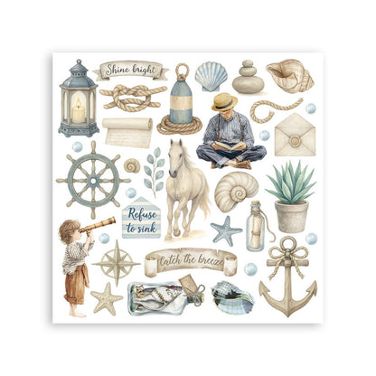 Stamperia Silent Sea - Rub-on Kit