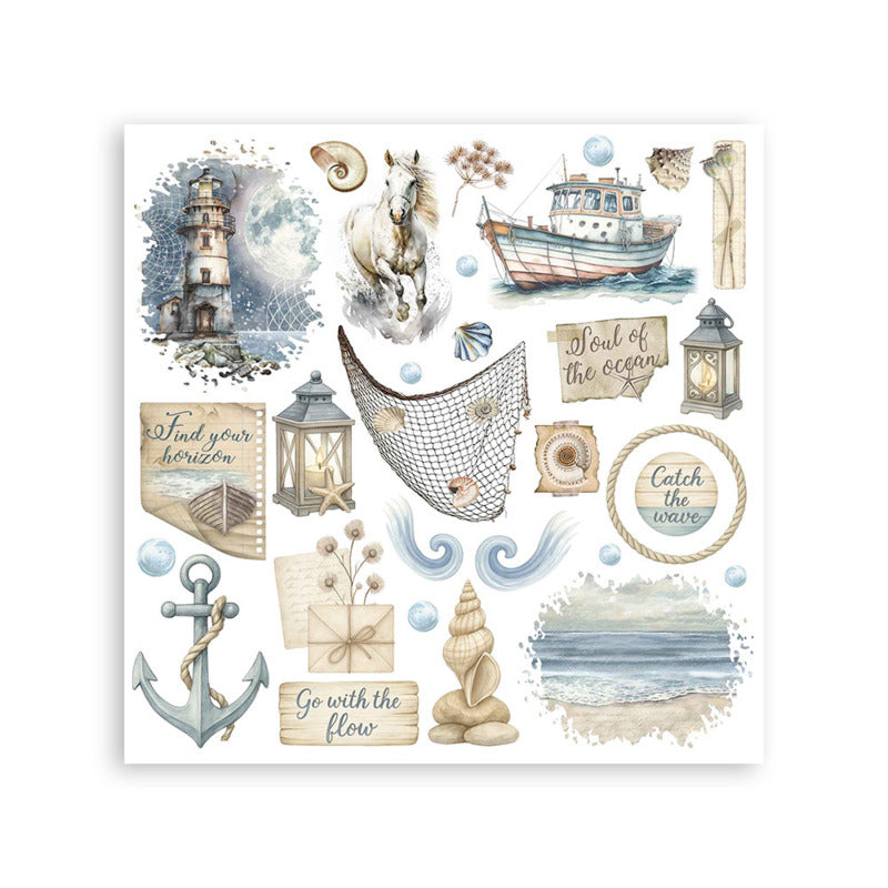 Stamperia Silent Sea - Rub-on Kit