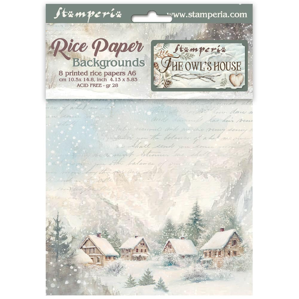 Stamperia The Owl's House - Rice Paper Backgrounds