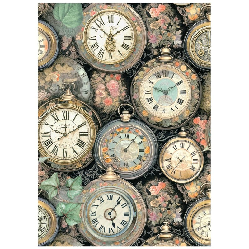 Stamperia Garden of Time - Mini Rice Papers Backgrounds