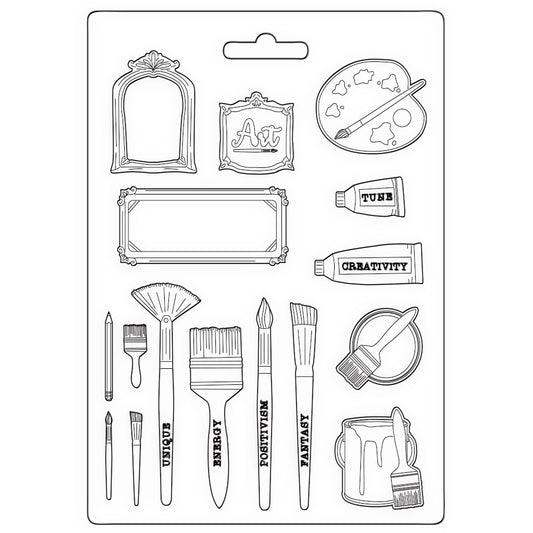 Stamperia - Soft Mould - Sunflower Art Brushes