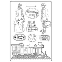 Stamperia - Soft Mould - Around The World - Train