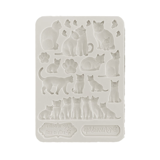 Stamperia - A5 Silicone Mould - Orchids and Cats - Cats