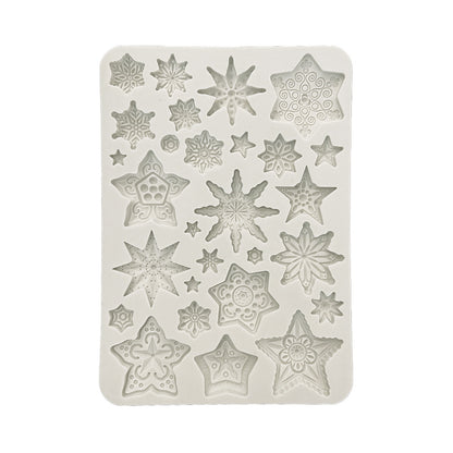 Stamperia - Silicone Mould - Gear Up For Christmas - Stars