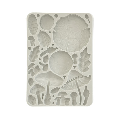 Stamperia - Silicone Mould - Golden Harmony - Wood & Mushrooms