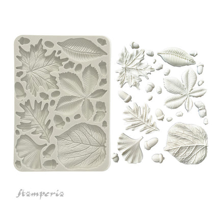 Stamperia - Silicone Mould - Forest - Leaves & Acorns