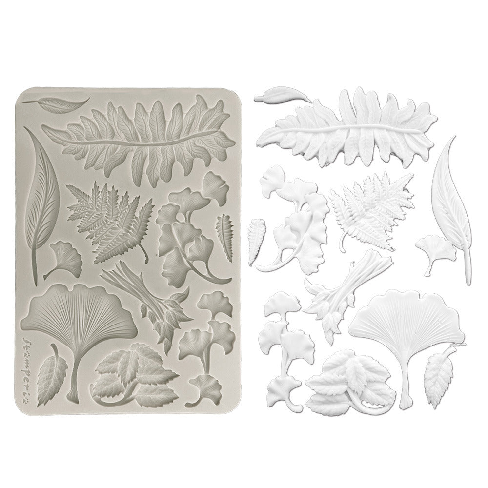 Stamperia Herbarium Silvae - Silicone Mould - Botanical Leaf Collection