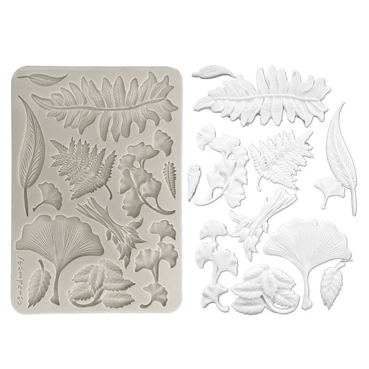 Stamperia Herbarium Silvae - Silicone Mould - Botanical Leaf Collection