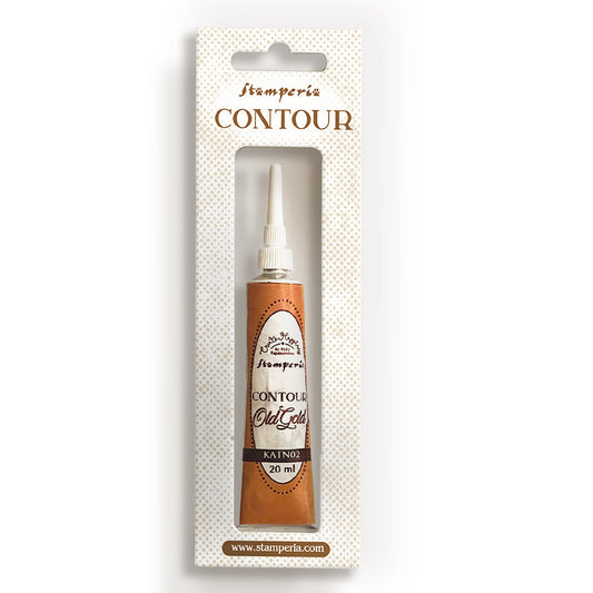 Stamperia Create Happiness Contour Liner, Old Gold (20ml)