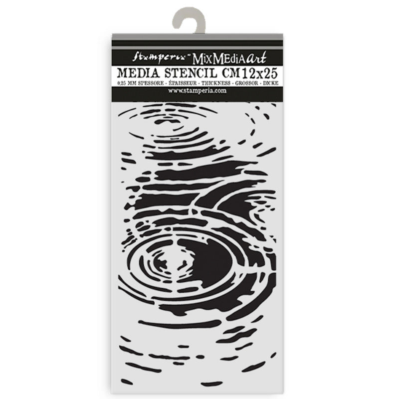 Stamperia Herbarium Silvae - Media Stencil - Water Pattern