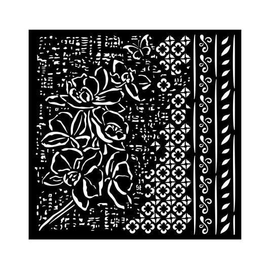 Stamperia - Thick Stencil - Orchids and Cats - Orchid Pattern