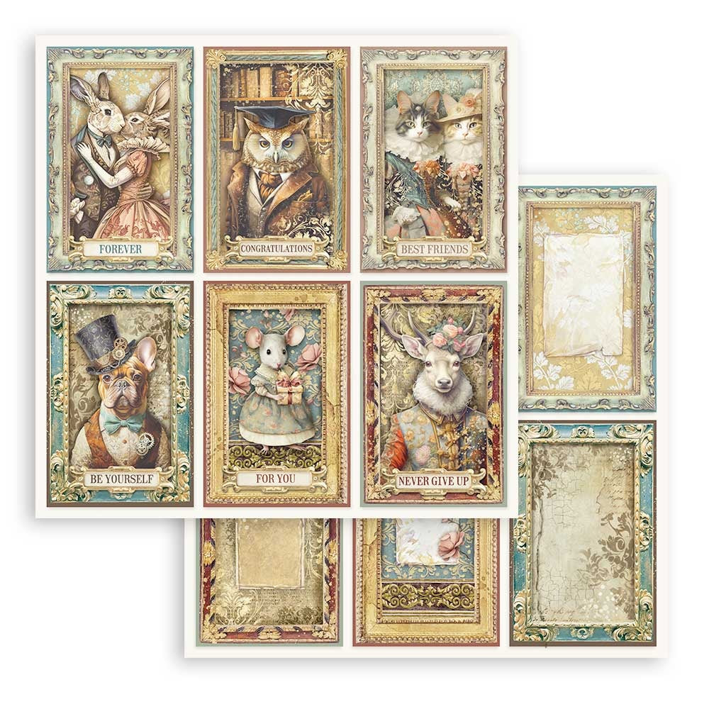 Stamperia - 12x12 Designer Paper - Alterego - 6 Cards