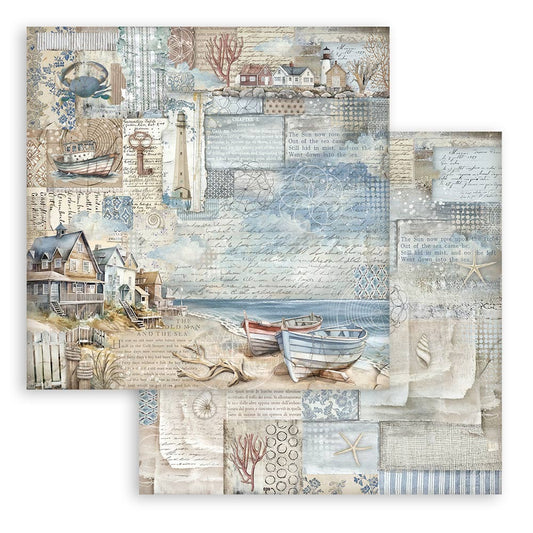 Stamperia Silent Sea - 12x12 Designer Paper - Landscape