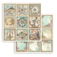 Stamperia Songs of the Sea 12x12 Paper - Tags