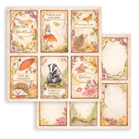 Stamperia 12X12 Paper- Woodland 6 Cards