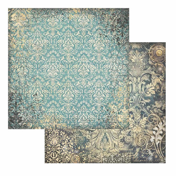 Stamperia - 12x12 Paper - Sir Vagabond in Fantasy World - Turquoise Wallpaper