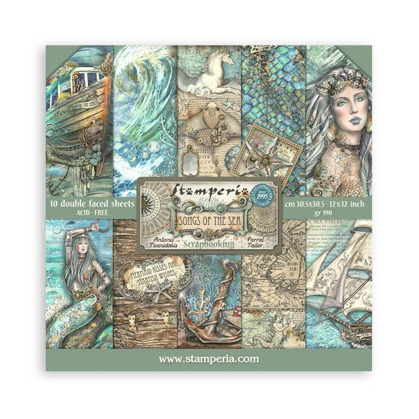 Stamperia 12x12 Paper Pad - Songs of the Sea