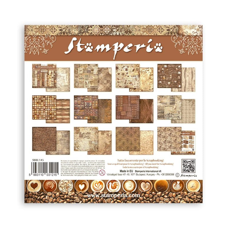Stamperia Coffee and Chocolate - 12X12 Backgrounds