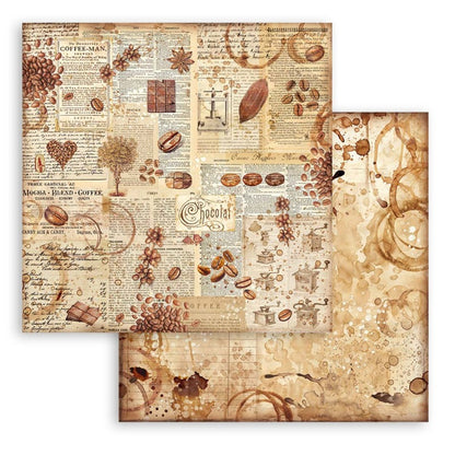 Stamperia Coffee and Chocolate - 12X12 Backgrounds