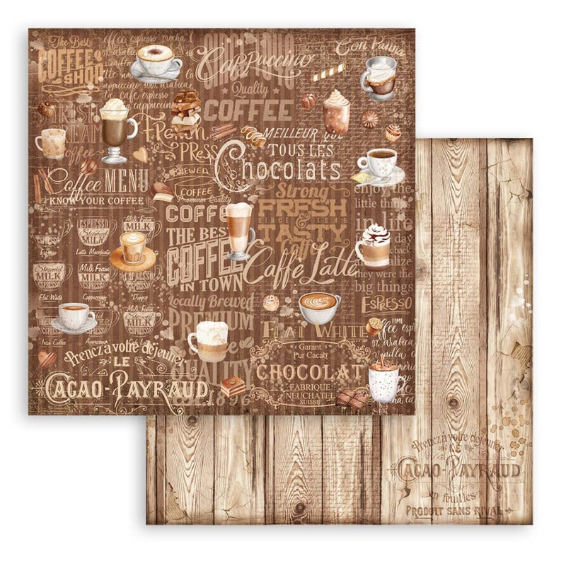 Stamperia Coffee and Chocolate - 12X12 Backgrounds