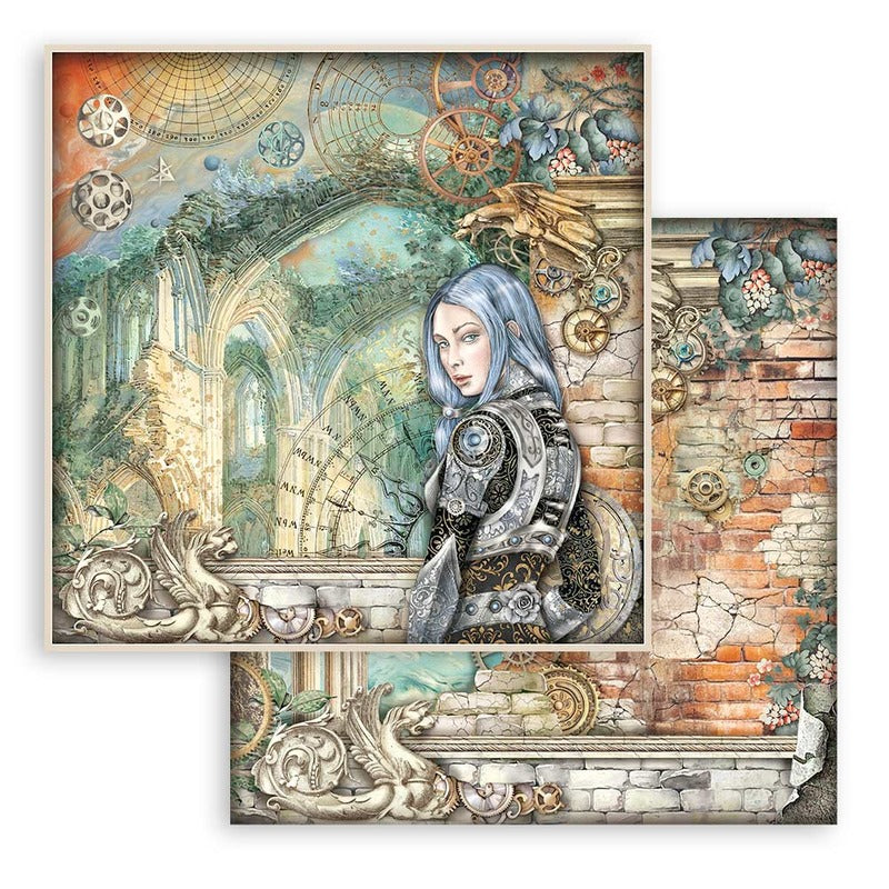 Stamperia - 8x8 Paper Pack - Sir Vagabond in Fantasy World