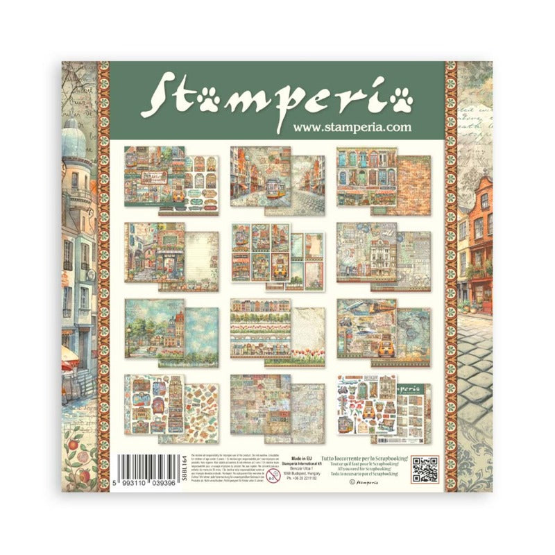 Stamperia - 12x12 Paper Pack - Art of Travelling