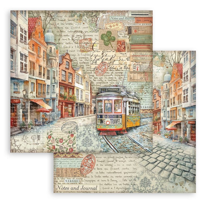 Stamperia - 12x12 Paper Pack - Art of Travelling