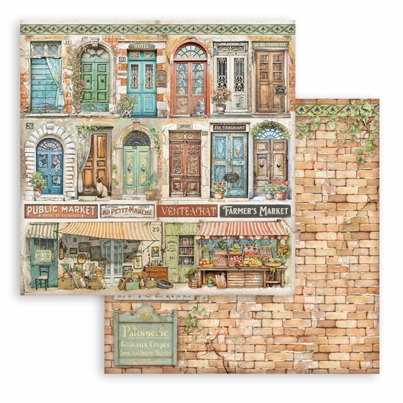 Stamperia - 12x12 Paper Pack - Art of Travelling