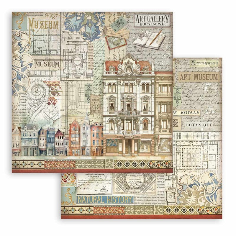 Stamperia - 12x12 Paper Pack - Art of Travelling