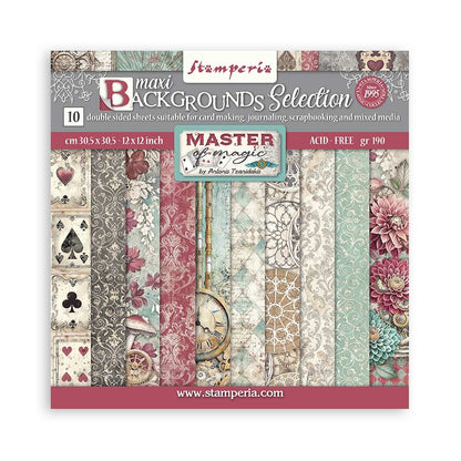 Stamperia - 12x12 Paper Pack - Master Of Magic - Back Grounds