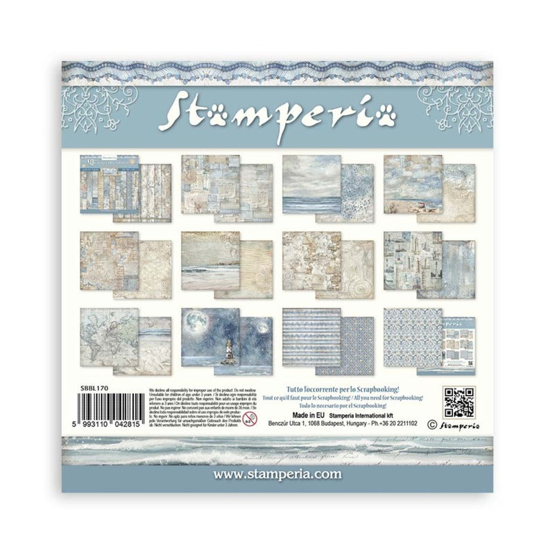 Stamperia Silent Sea - 12x12 Paper Pack Backgrounds