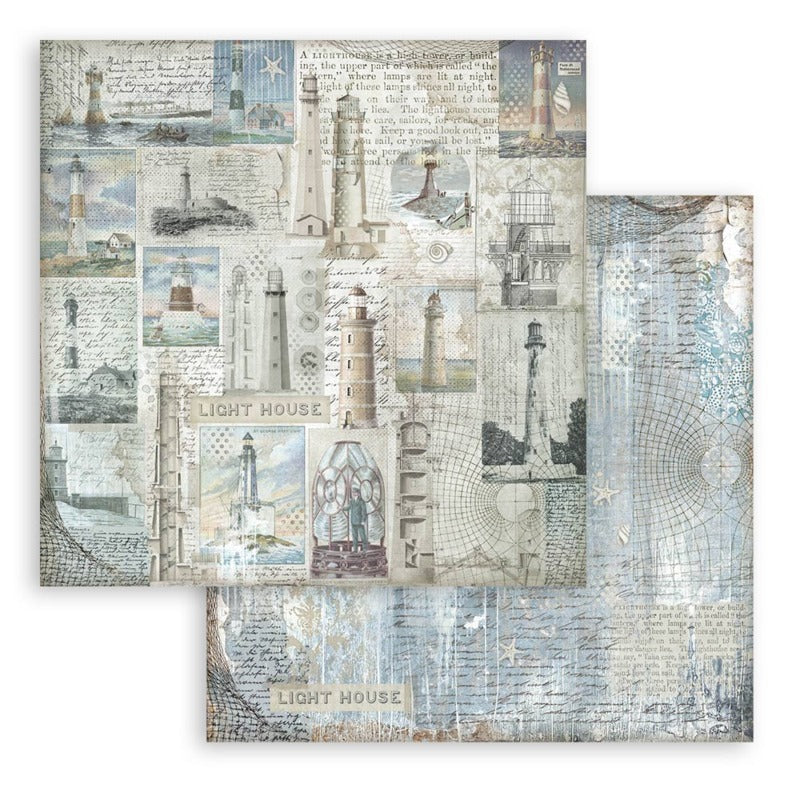 Stamperia Silent Sea - 12x12 Paper Pack Backgrounds
