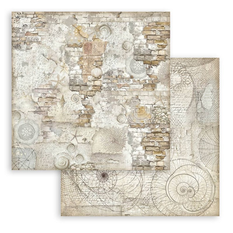 Stamperia Silent Sea - 12x12 Paper Pack Backgrounds