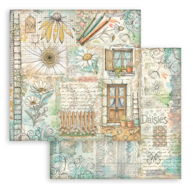 Stamperia Daisy Art - 12x12 Paper Pack