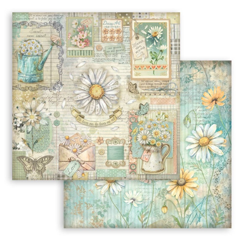 Stamperia Daisy Art - 12x12 Paper Pack