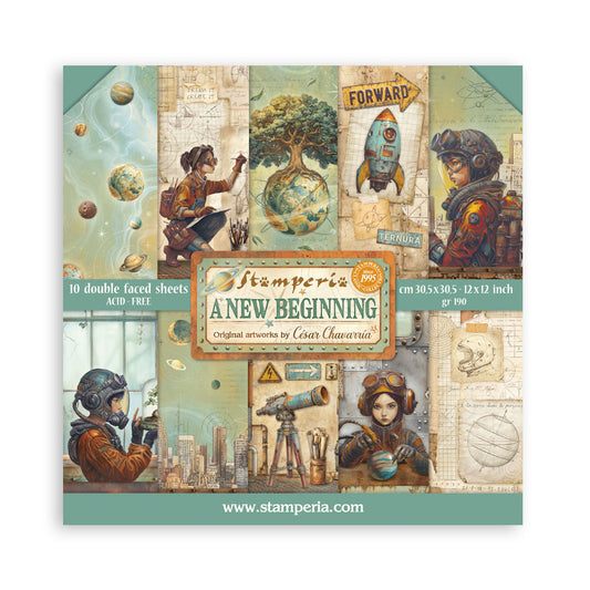 Stamperia A New Beginning - 12x12 Paper Pack
