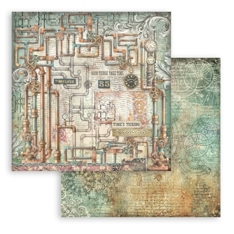 Stamperia Garden of Time - 12x12 Paper Pack Backgrounds