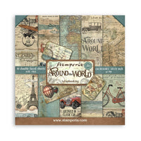 Stamperia 8X8 Paper Pad - Around The World