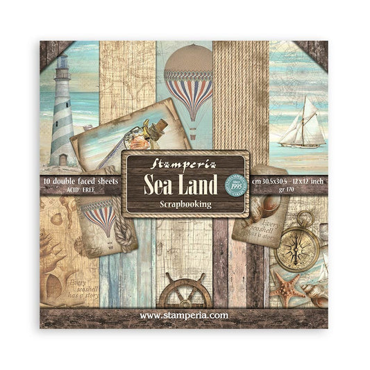 Stamperia - 12x12 Paper Pack - Sea Land